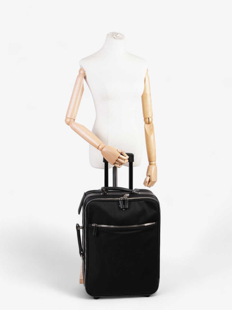 Prada Carry On Trolley Suitcase Black Re Nylon Image 2