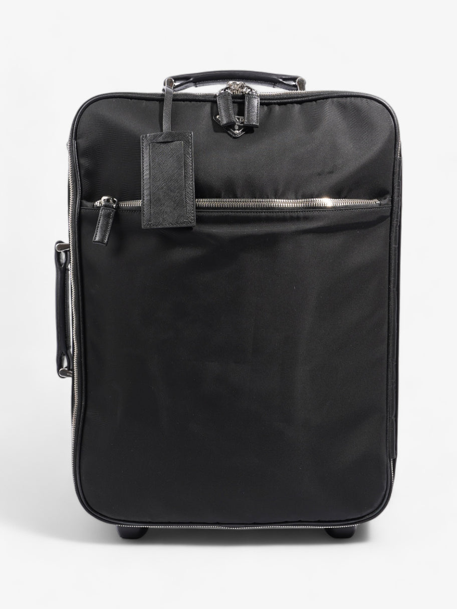 Prada Carry On Trolley Suitcase Black Re Nylon Image 1