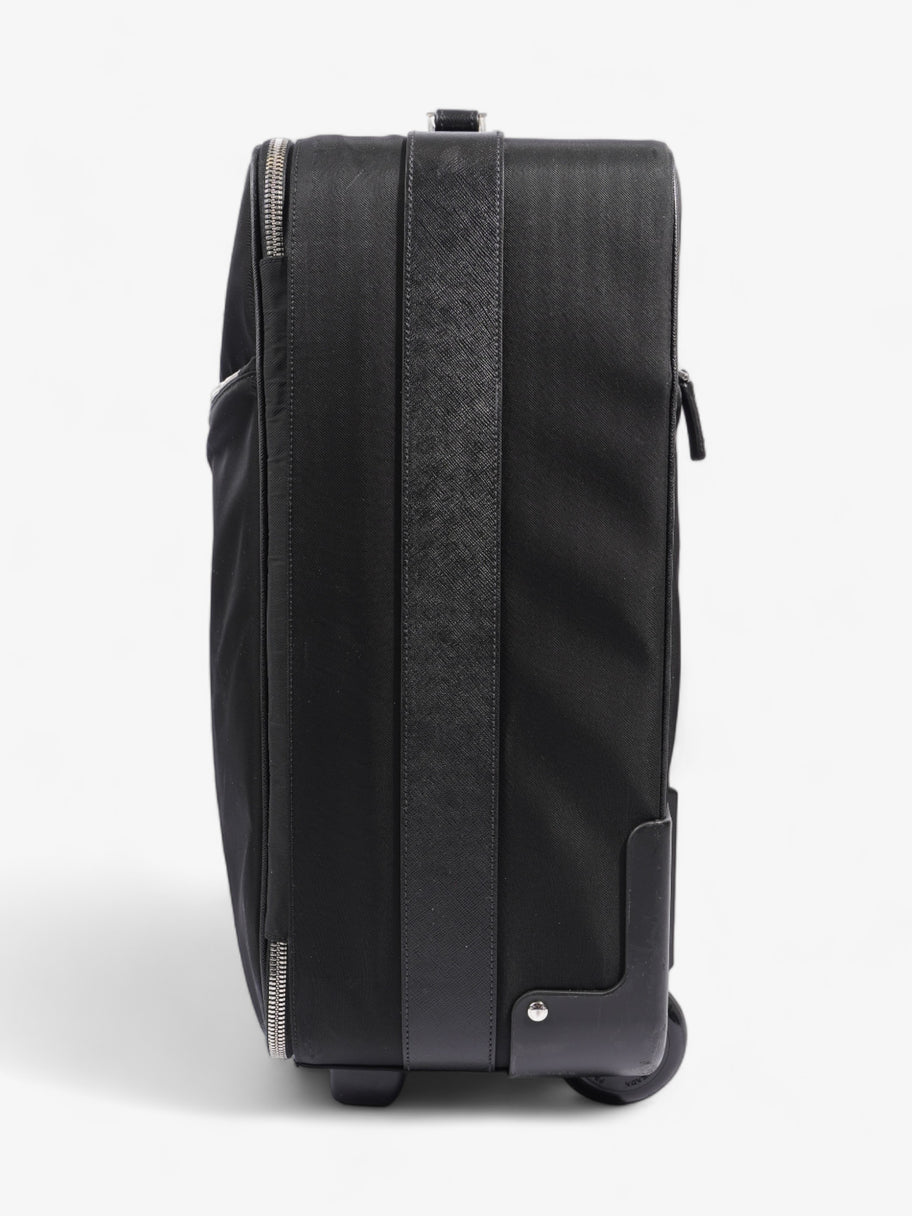 Prada Carry On Trolley Suitcase Black Re Nylon Image 3