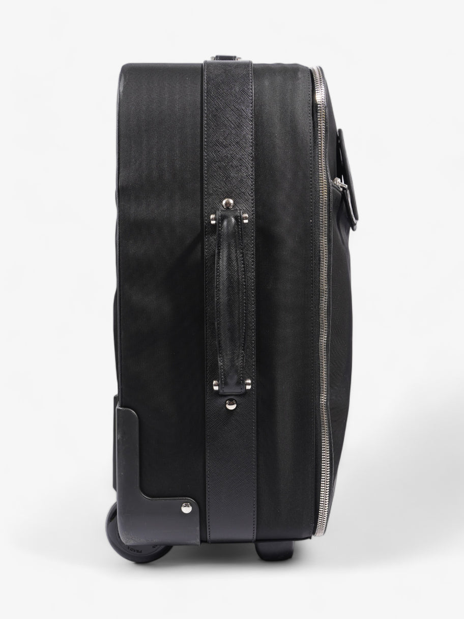 Prada Carry On Trolley Suitcase Black Re Nylon Image 6