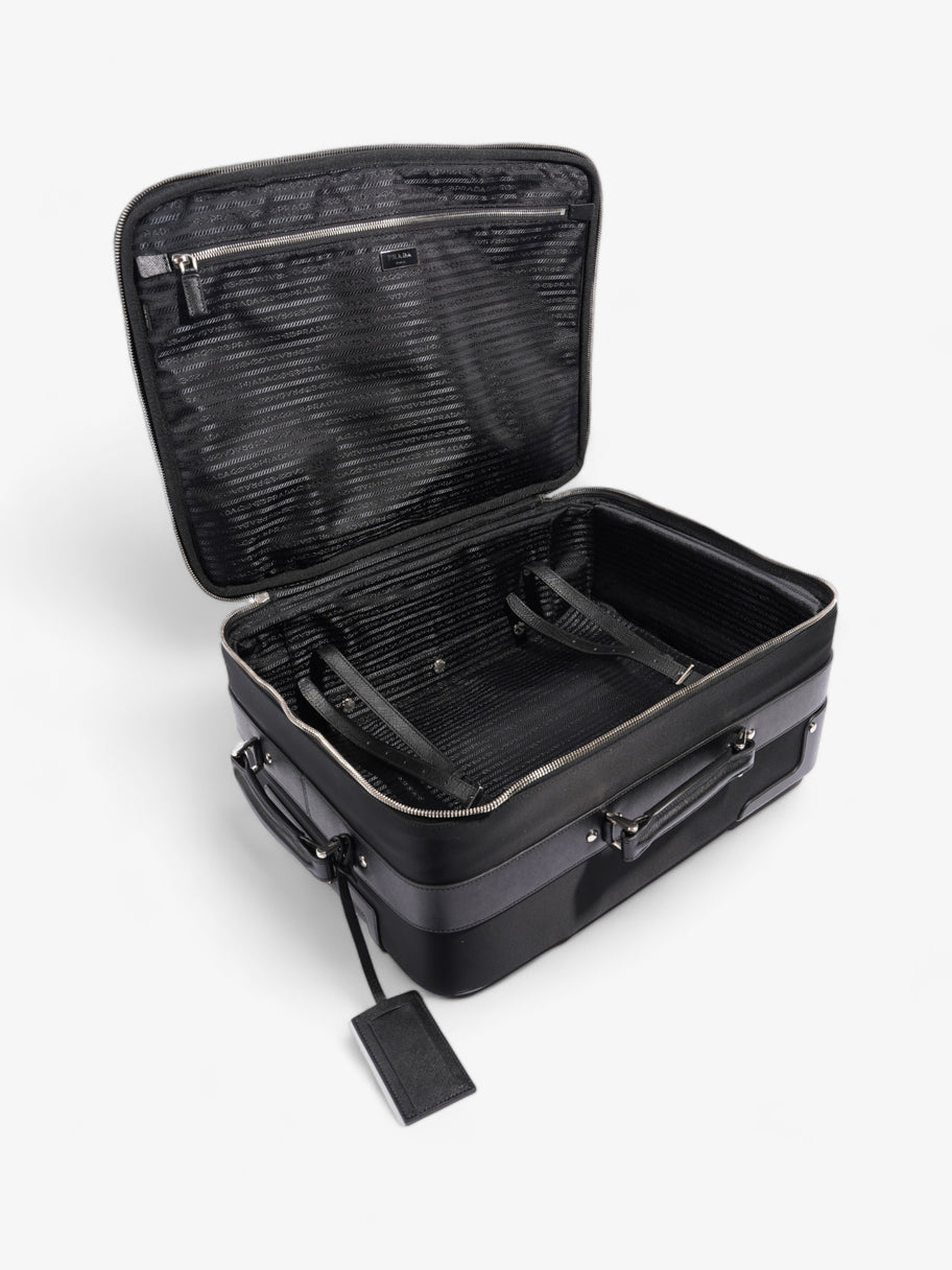 Prada Carry On Trolley Suitcase Black Re Nylon Image 10