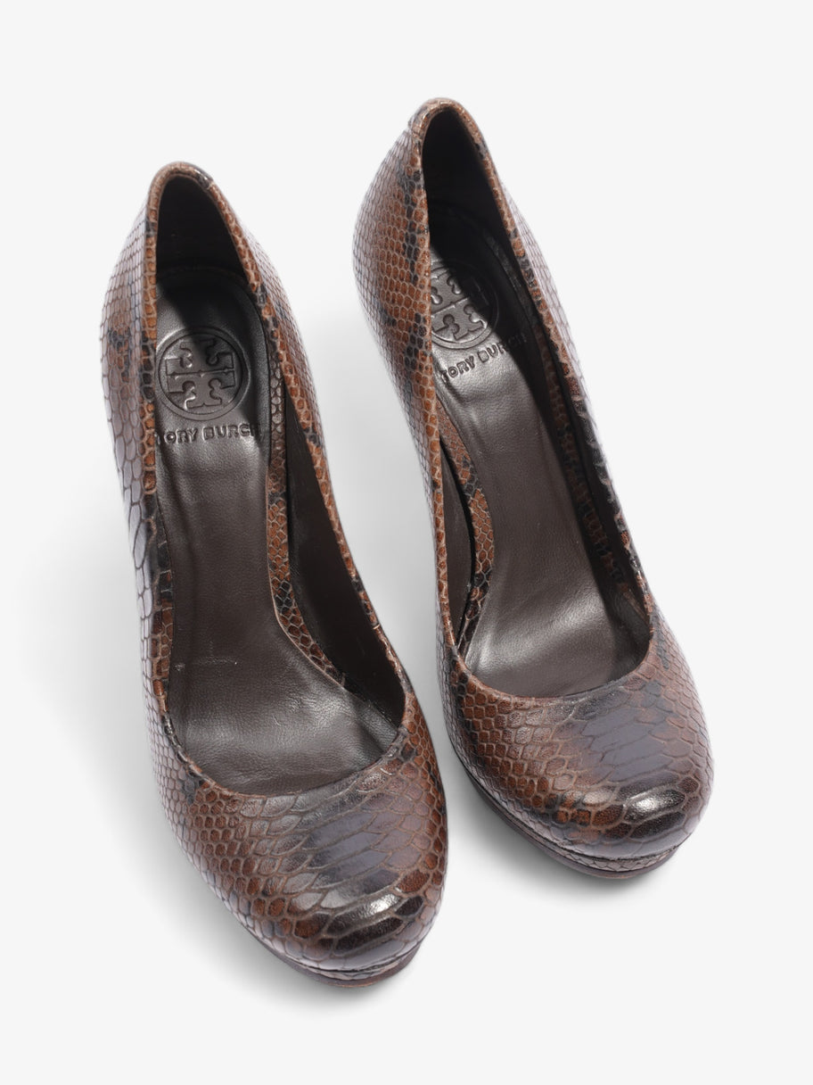 Tory Burch Pump 120 Brown Python EU 39 UK 6 Image 8