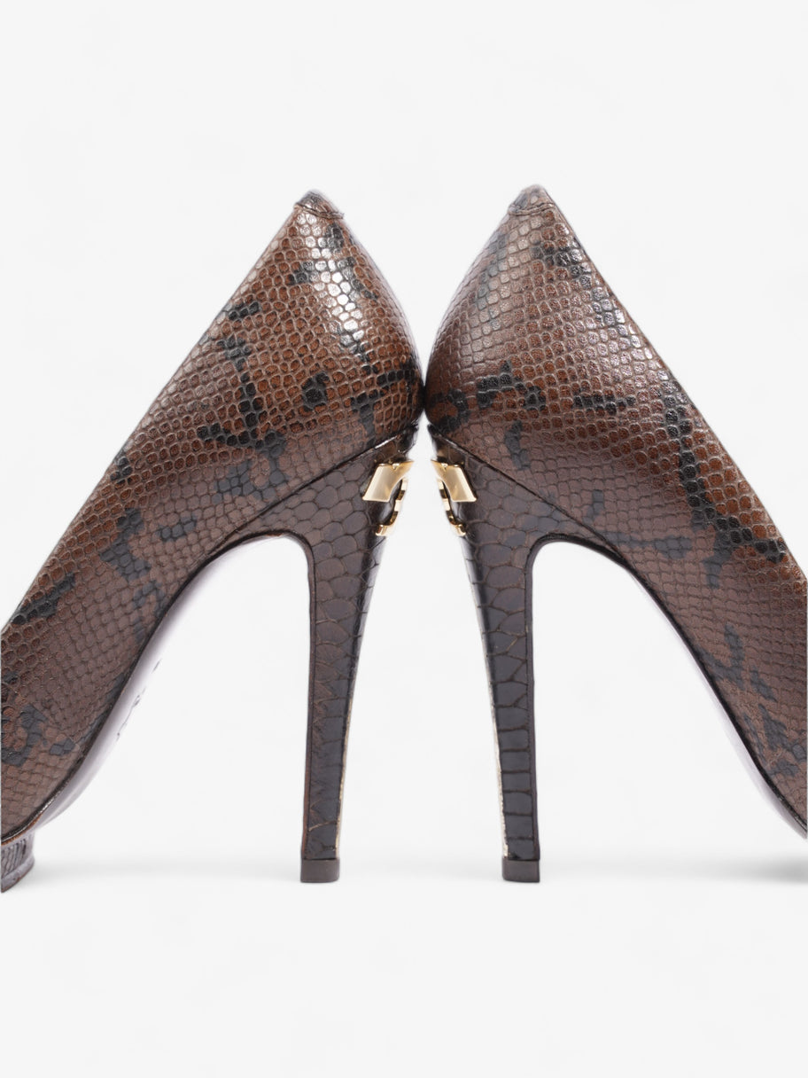 Tory Burch Pump 120 Brown Python EU 39 UK 6 Image 9