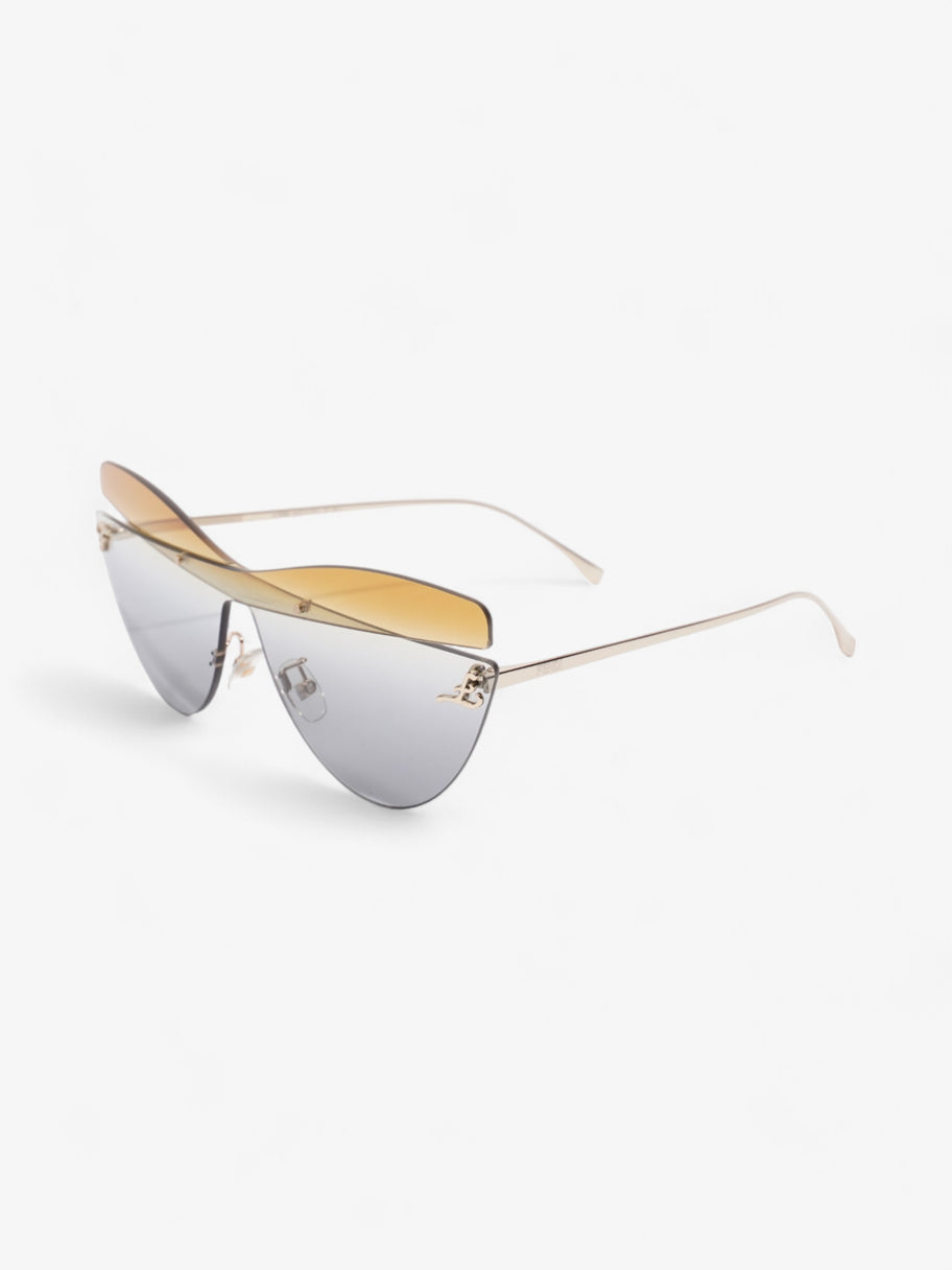 Fendi Cat Eye Sunglasses Gold Base Metal 145mm Image 5