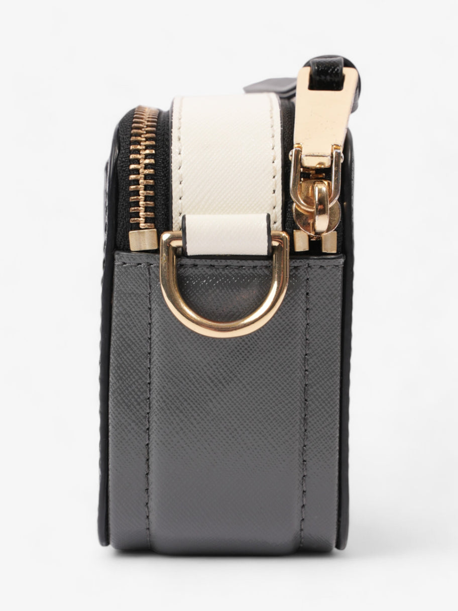 Marc Jacobs The Snapshot Bag Black / White / Grey Leather Image 5