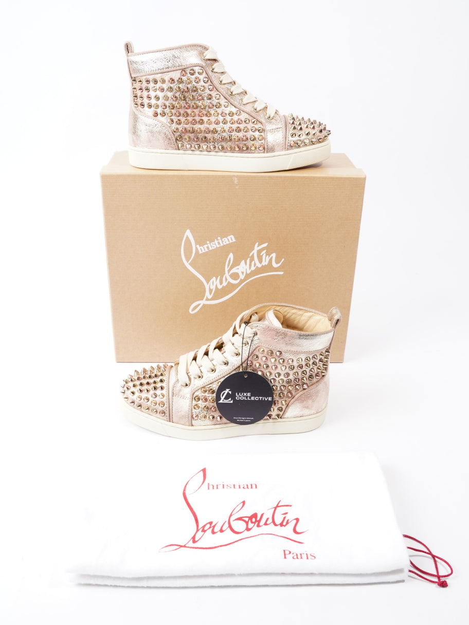 Christian Louboutin Louis Orlato High Top Bronze Multi Nappa Leather EU 35.5 UK 2.5 Image 10