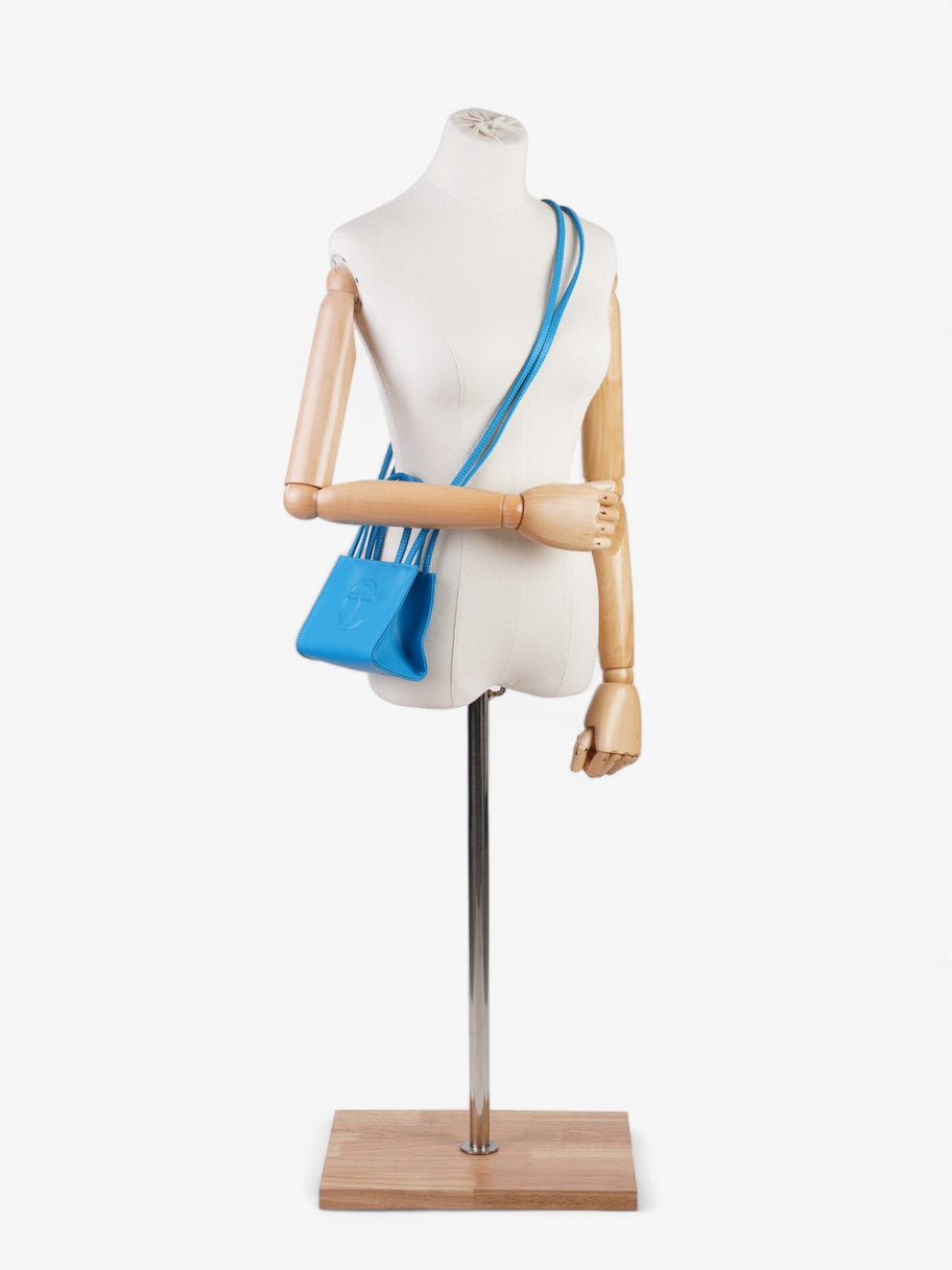 Telfar Small Shopping Bag Cyan Polyurethane Image 2