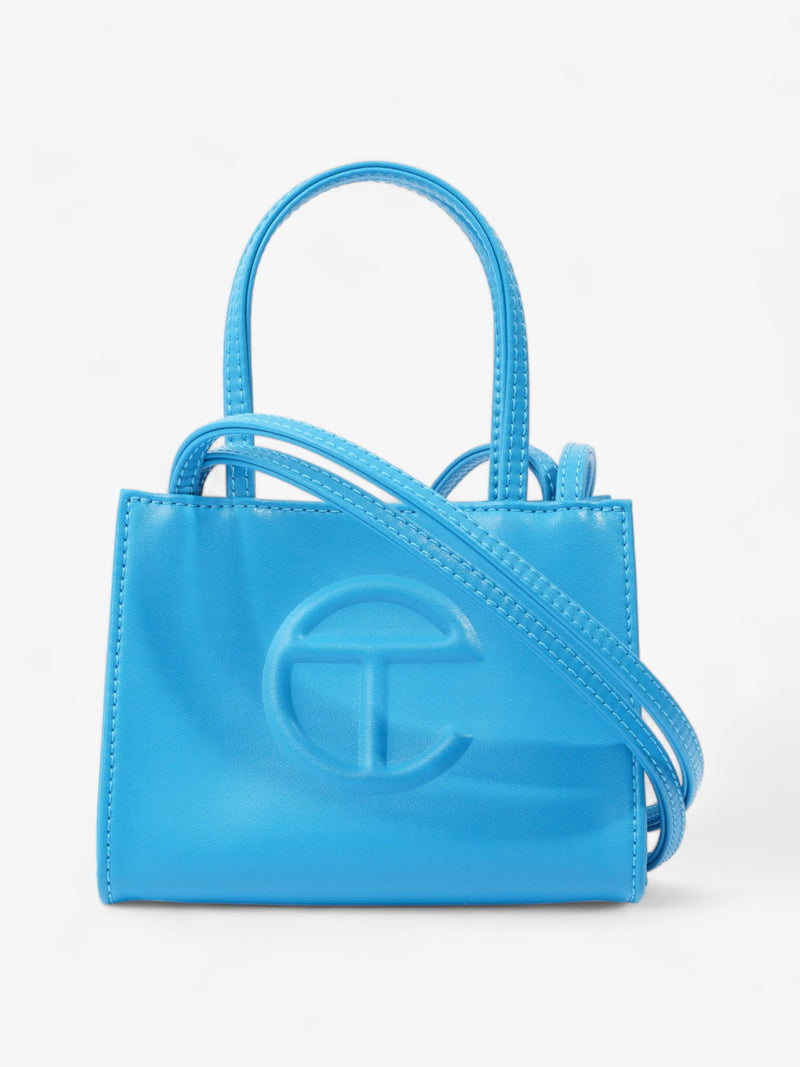  Telfar Small Shopping Bag Cyan Polyurethane