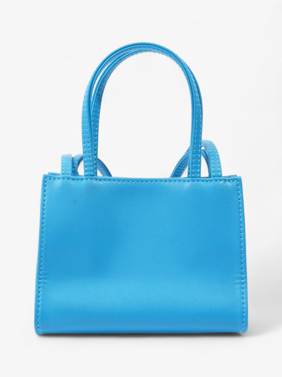 Telfar Small Shopping Bag Cyan Polyurethane Image 4