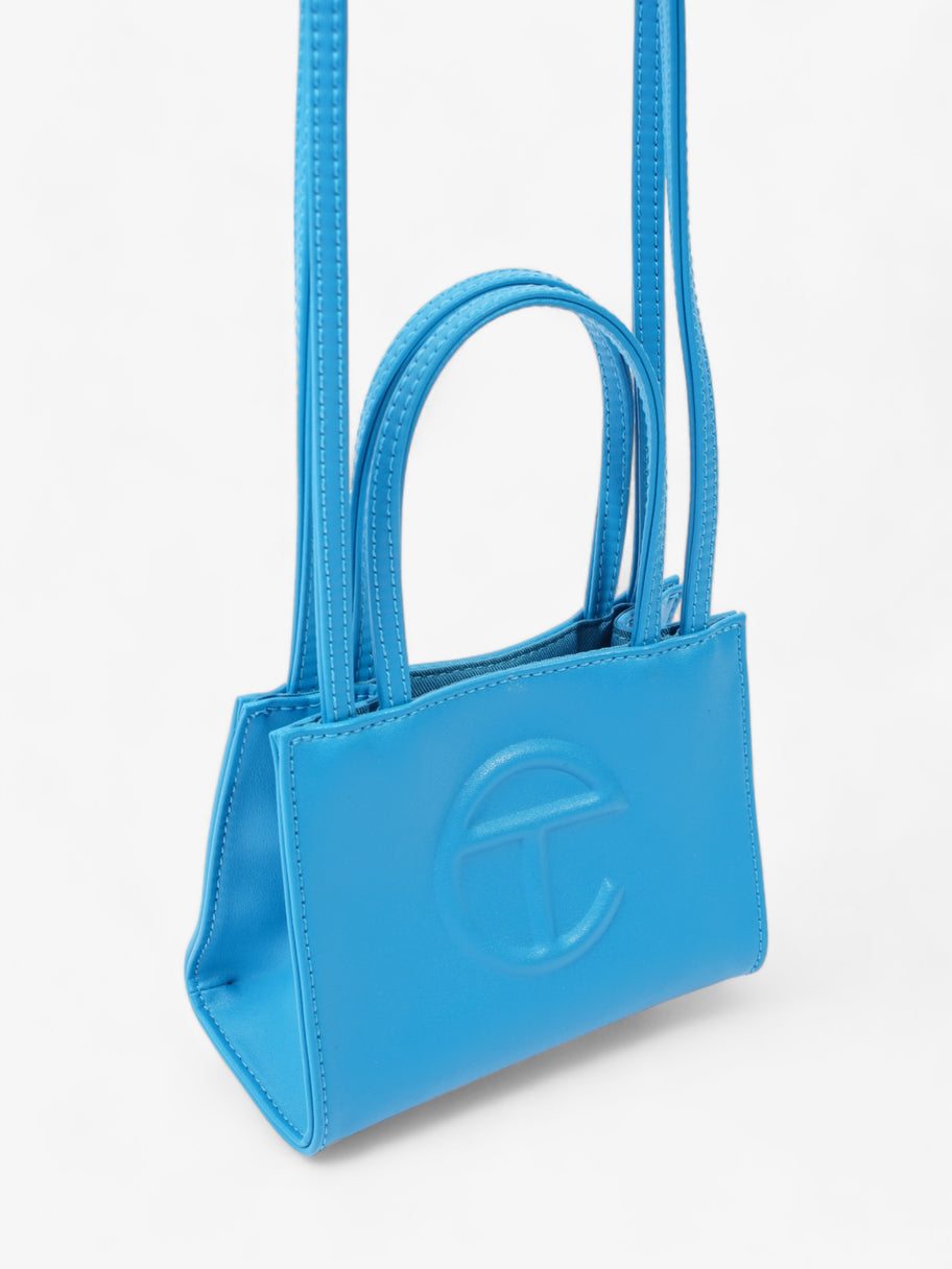 Telfar Small Shopping Bag Cyan Polyurethane Image 7