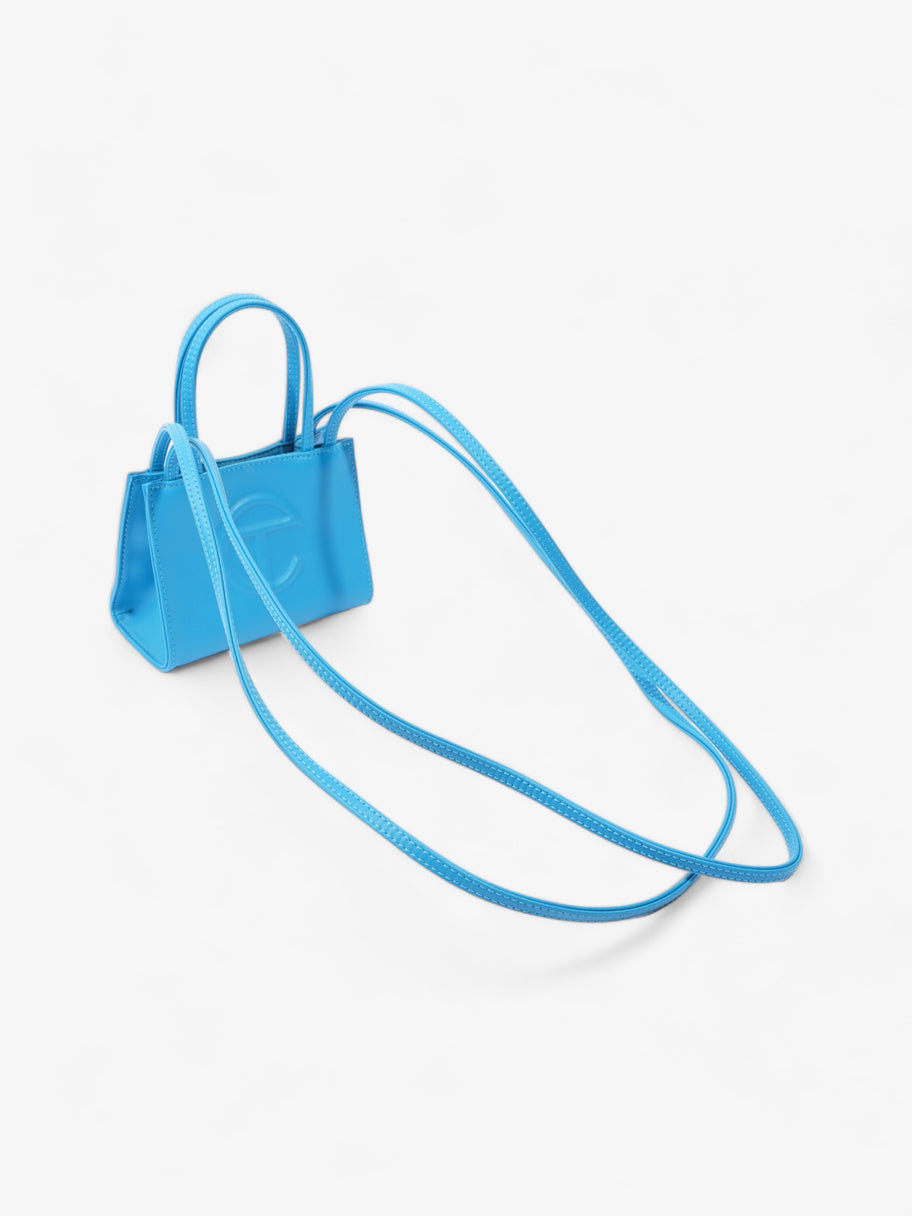 Telfar Small Shopping Bag Cyan Polyurethane Image 8