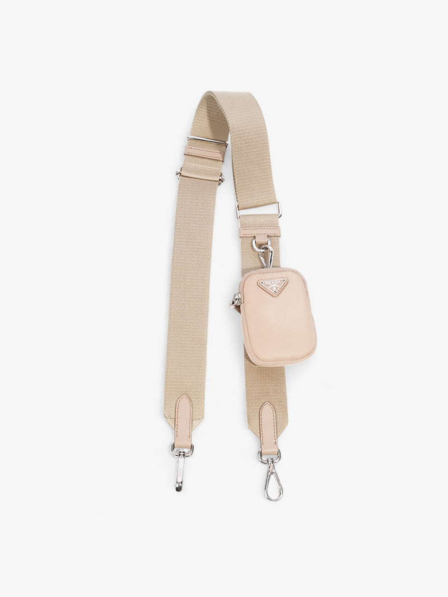 Prada Mini Pouch With Strap Beige Re Nylon Image 1