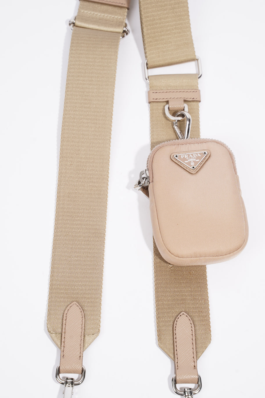 Prada Mini Pouch With Strap Beige Re Nylon Image 2