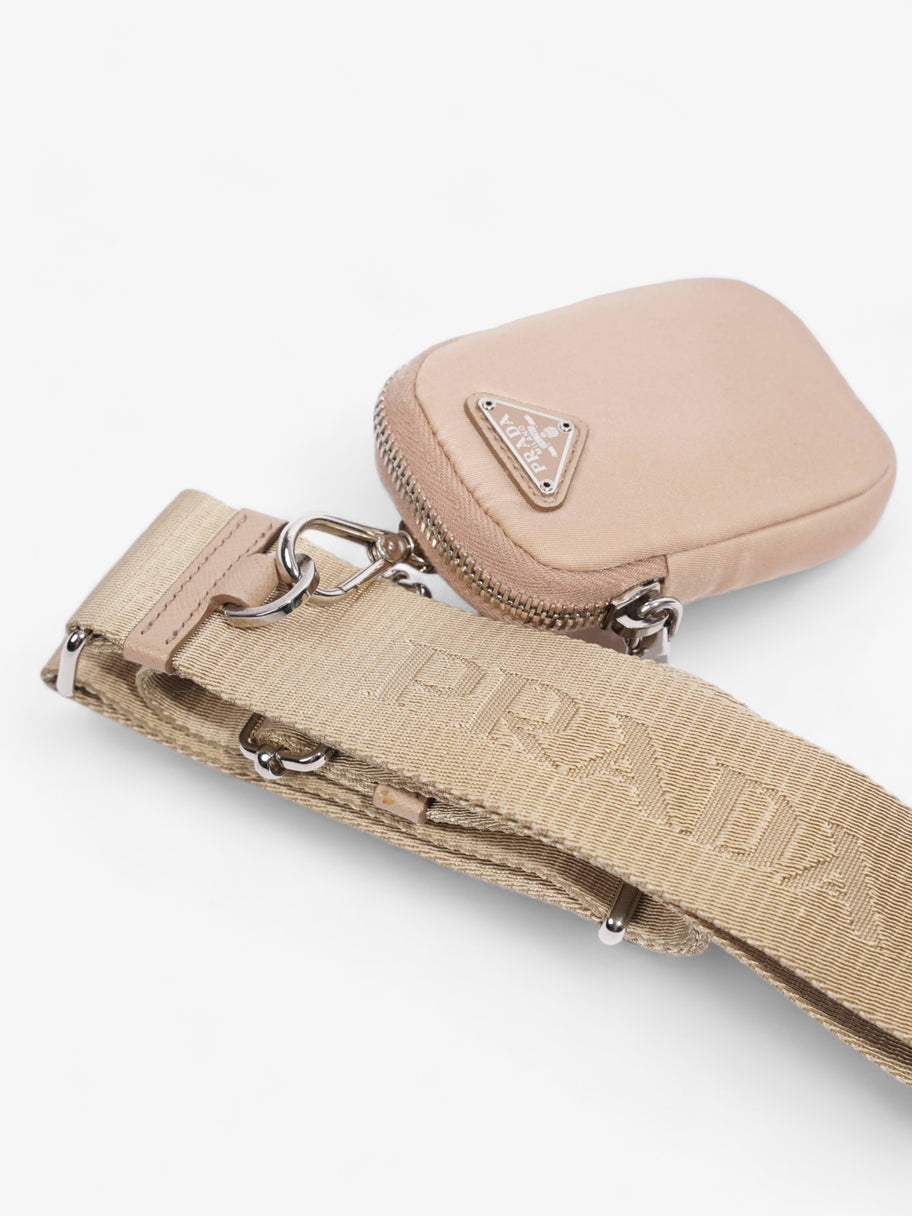 Prada Mini Pouch With Strap Beige Re Nylon Image 4