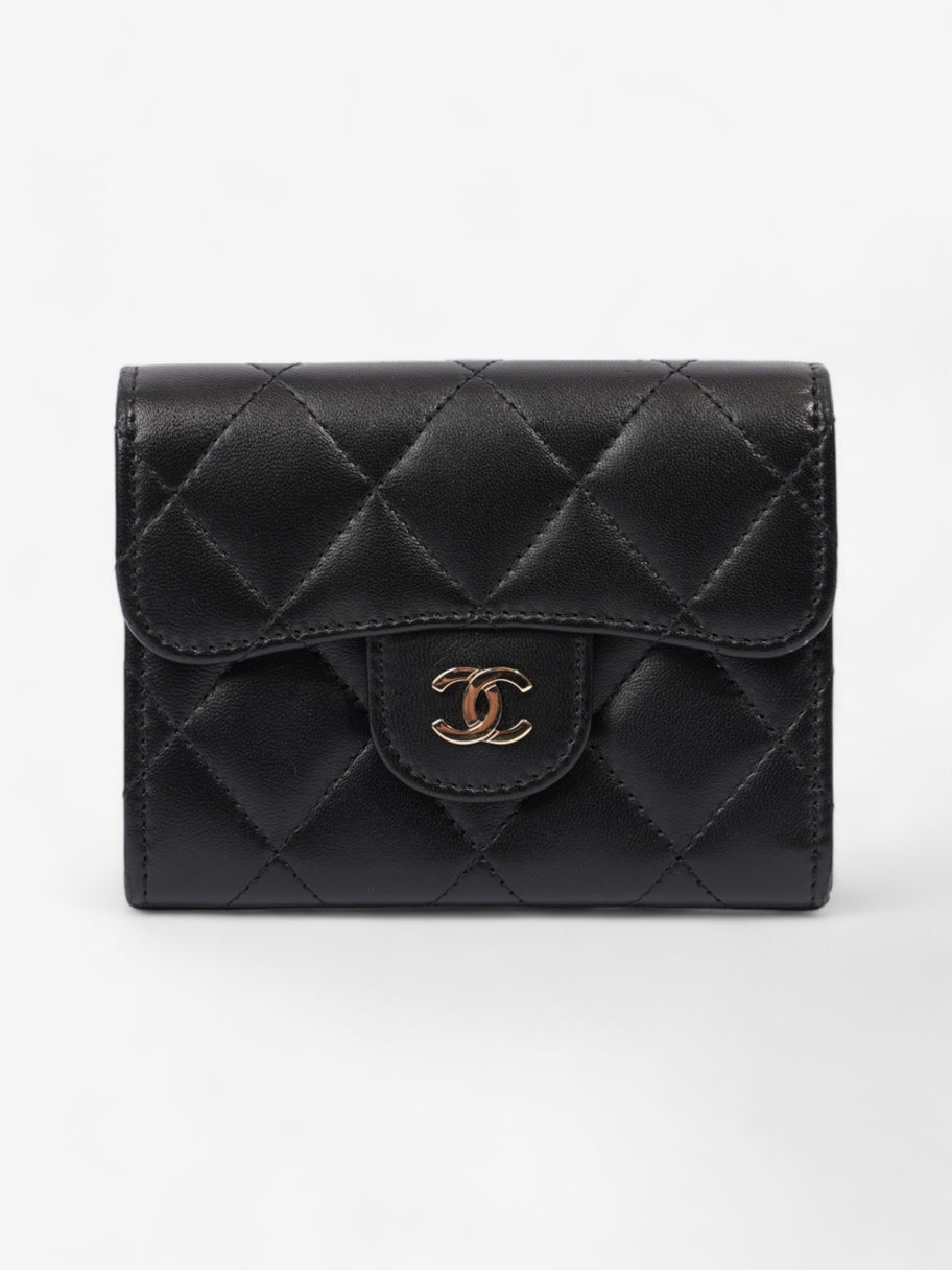 Chanel Classic Flap Card Holder Black Lambskin Leather Image 1