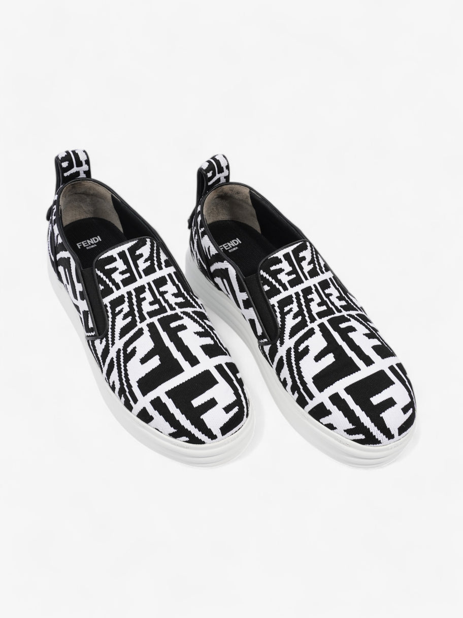 Fendi Rise Slip On White / Black Cotton EU 38 UK 5 Image 8