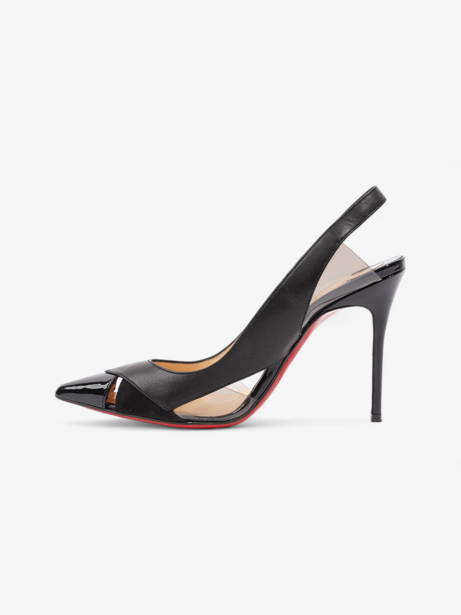 Christian Louboutin Air Chance Peekaboo Slingback 100mm Black Leather EU 36.5 UK 3.5 Image 3