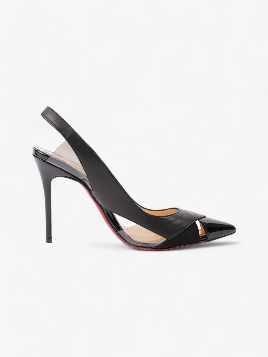 Christian Louboutin Air Chance Peekaboo Slingback 100mm Black Leather EU 36.5 UK 3.5 Image 4