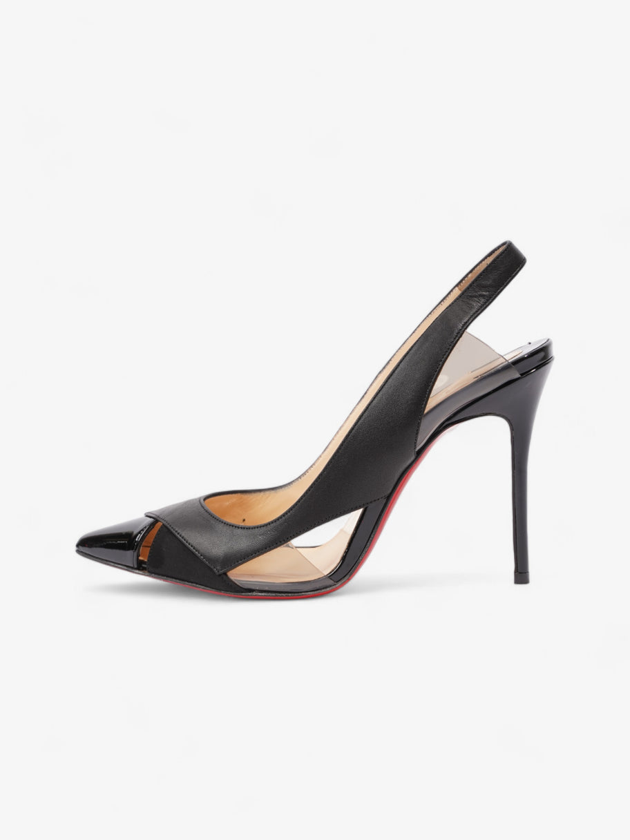 Christian Louboutin Air Chance Peekaboo Slingback 100mm Black Leather EU 36.5 UK 3.5 Image 5