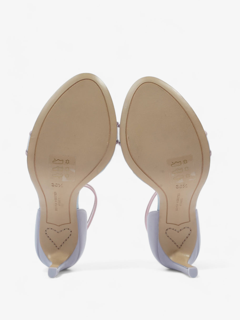 Nicole Sandal 90 Lavender / Baby Blue Leather EU 36.5 UK 3.5 Image 7