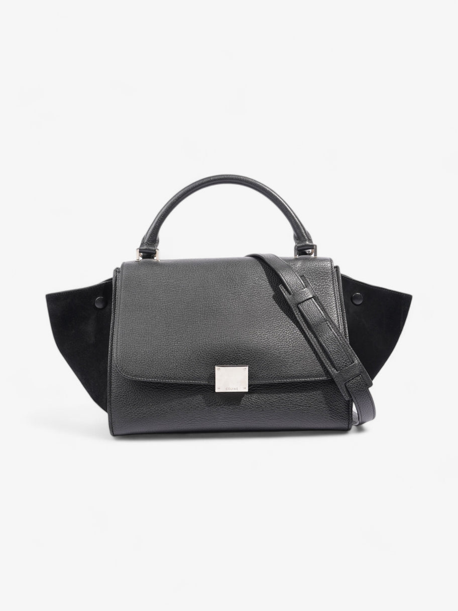 Celine Trapeze Black Calfskin Leather Small Image 1