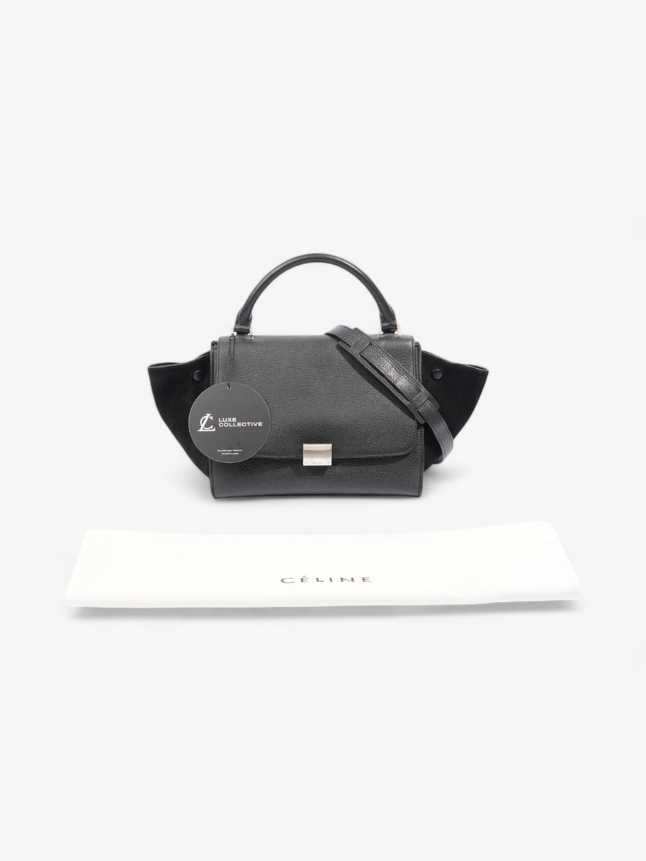 Celine Trapeze Black Calfskin Leather Small Image 8