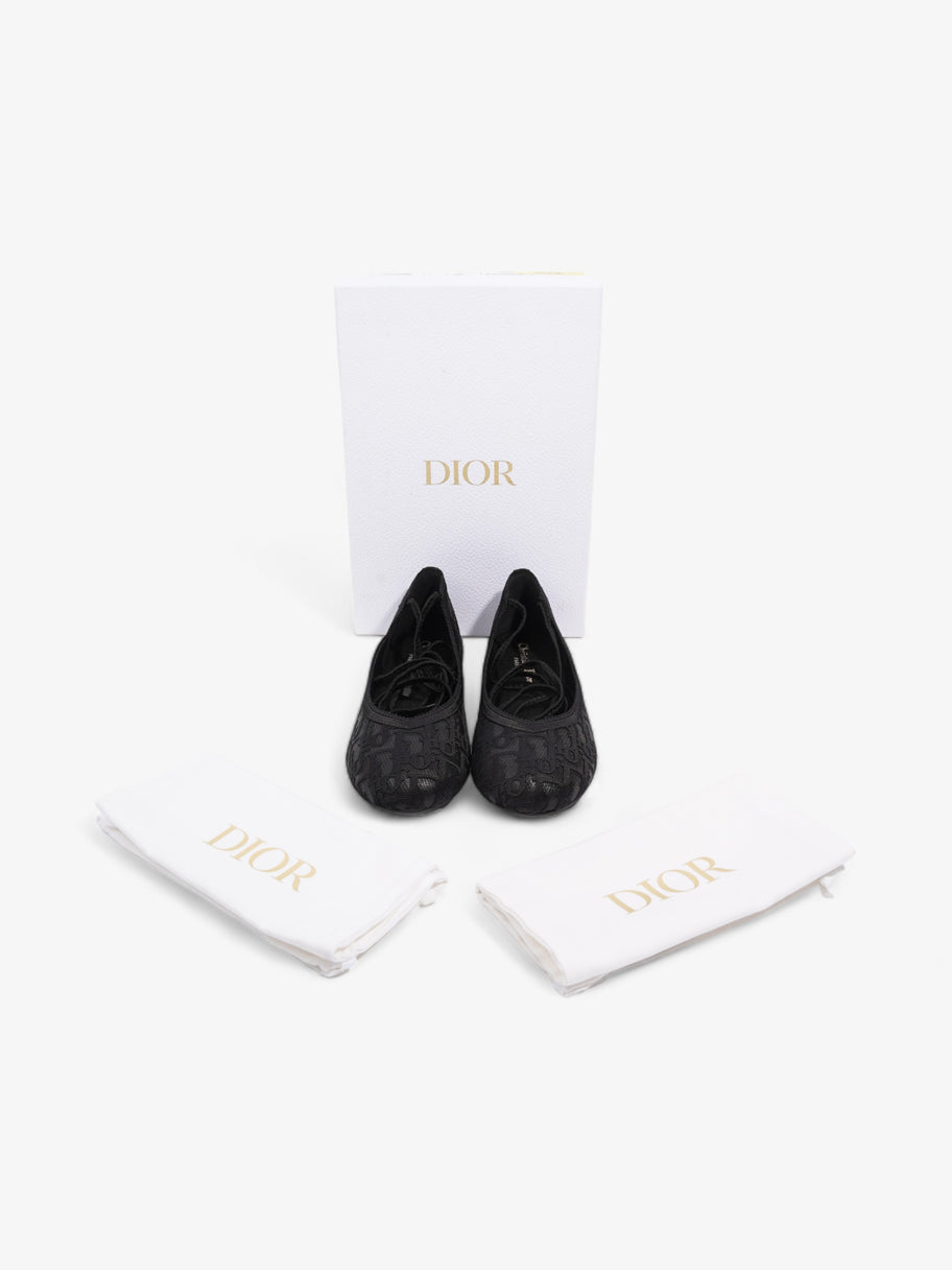 Christian Dior Poeme Ballet Flats Black Cotton EU 39 UK 6 Image 10