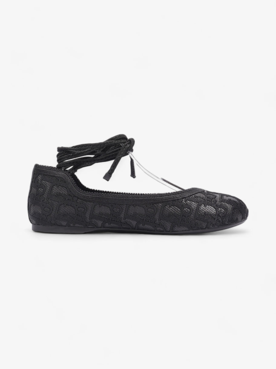 Christian Dior Poeme Ballet Flats Black Cotton EU 39 UK 6 Image 4