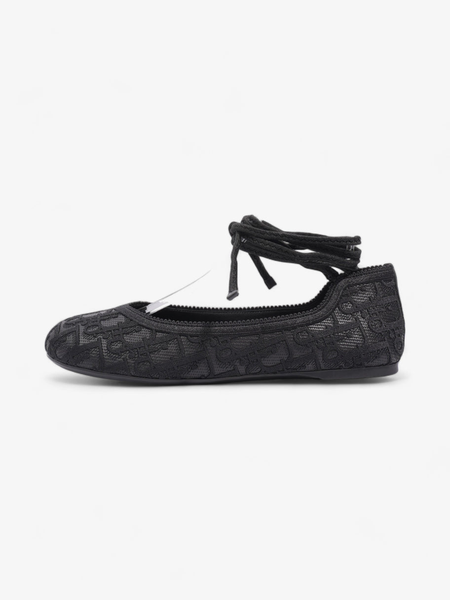 Christian Dior Poeme Ballet Flats Black Cotton EU 39 UK 6 Image 5