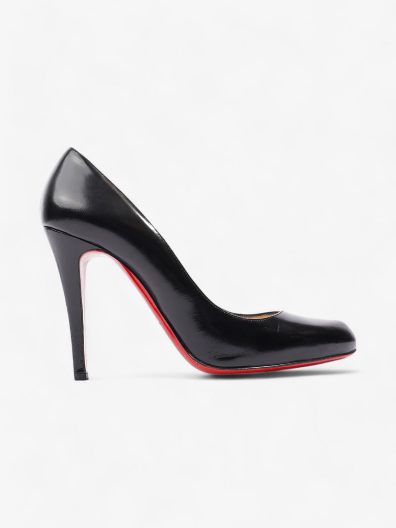  Christian Louboutin Decollete Heels 100 Black Leather EU 39.5 UK 6.5