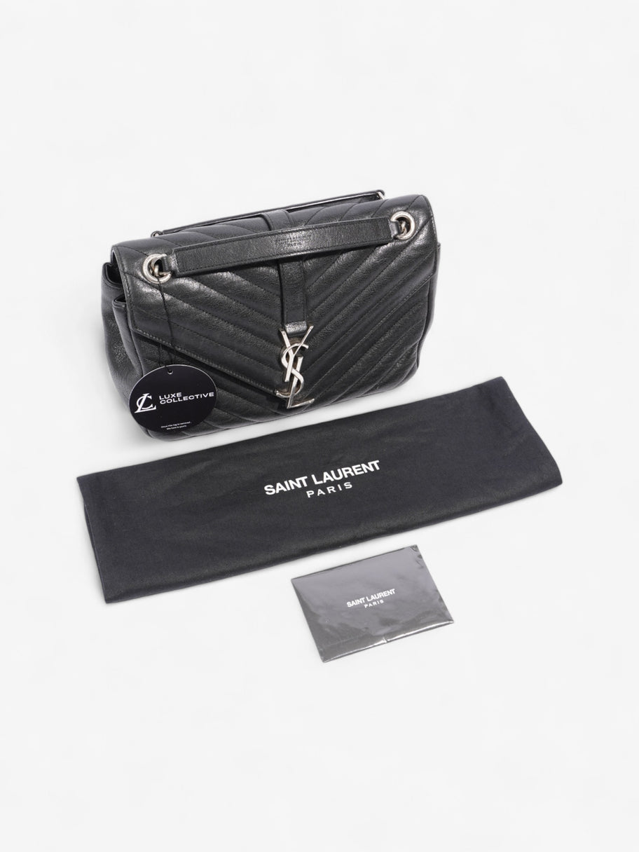 Saint Laurent College Black Lambskin Leather Medium Image 10