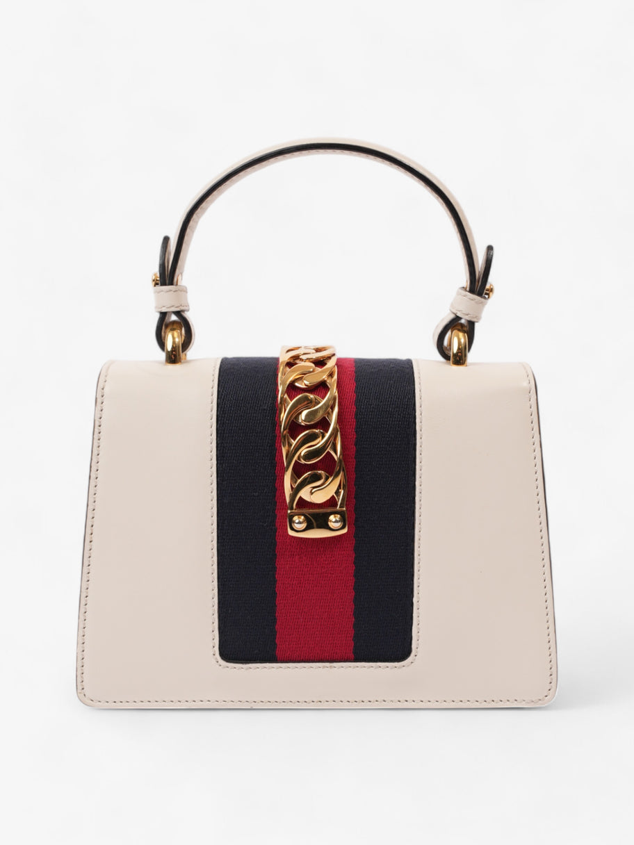 Gucci Sylvie White / Blue / Red Leather Mini Image 4