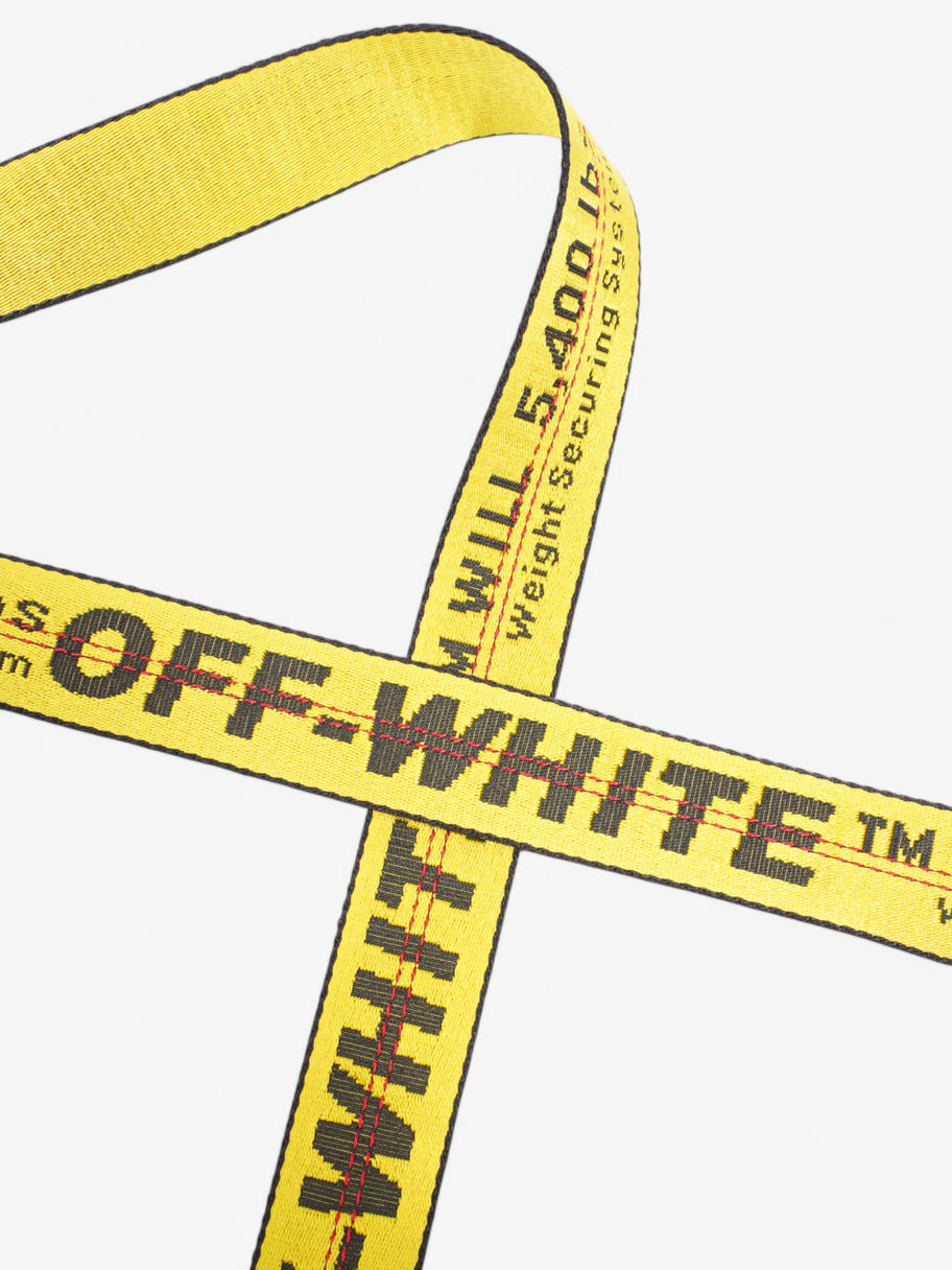 Off White Diagonal Tote Bag Black / White Leather Image 7