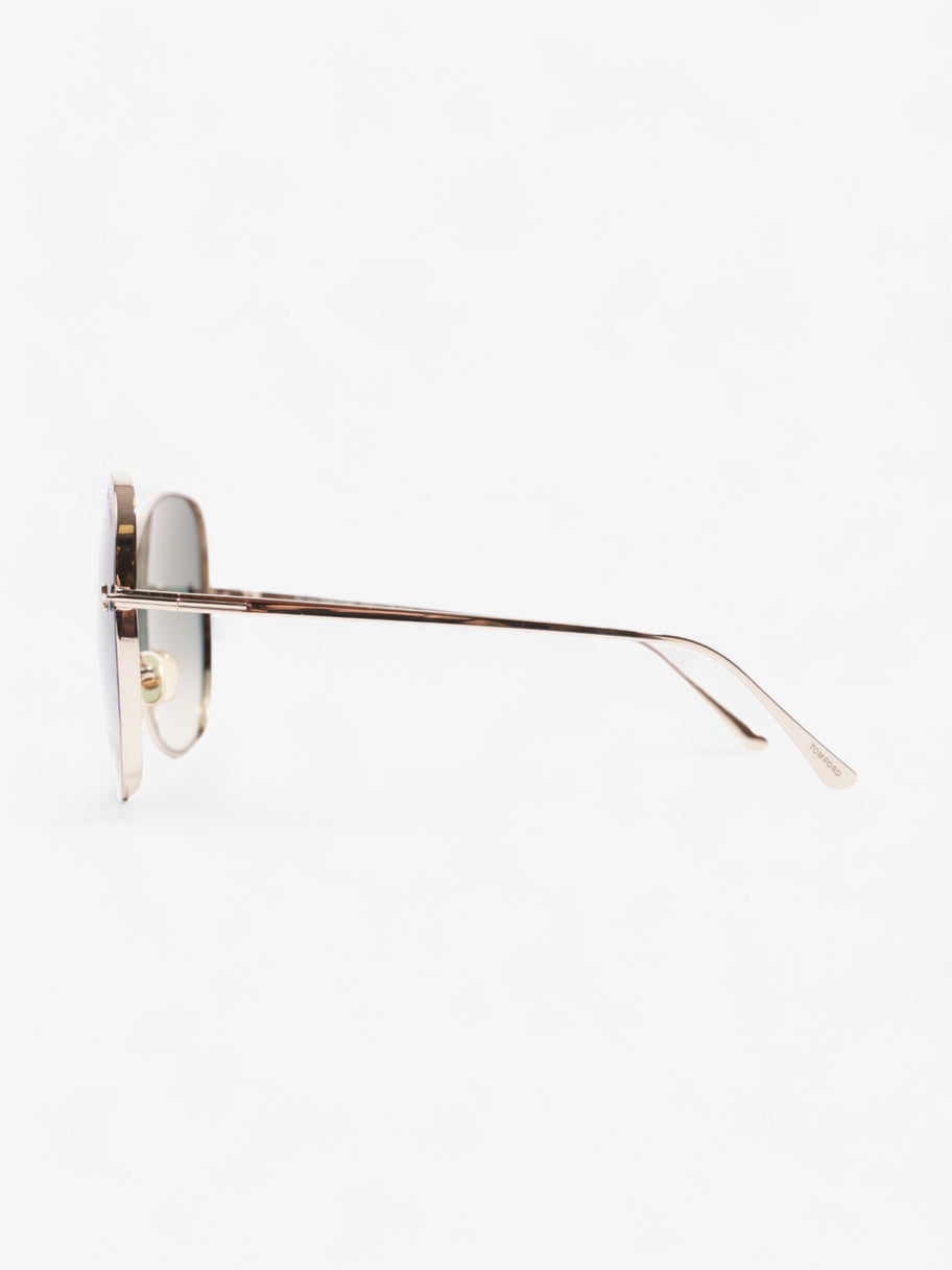 Tom Ford Nickie Sunglasses Light Gold Acetate 135mm Image 2