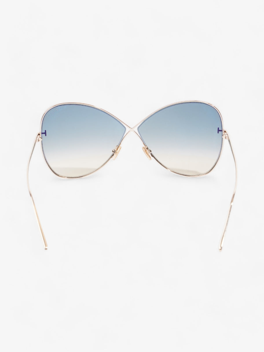 Tom Ford Nickie Sunglasses Light Gold Acetate 135mm Image 3