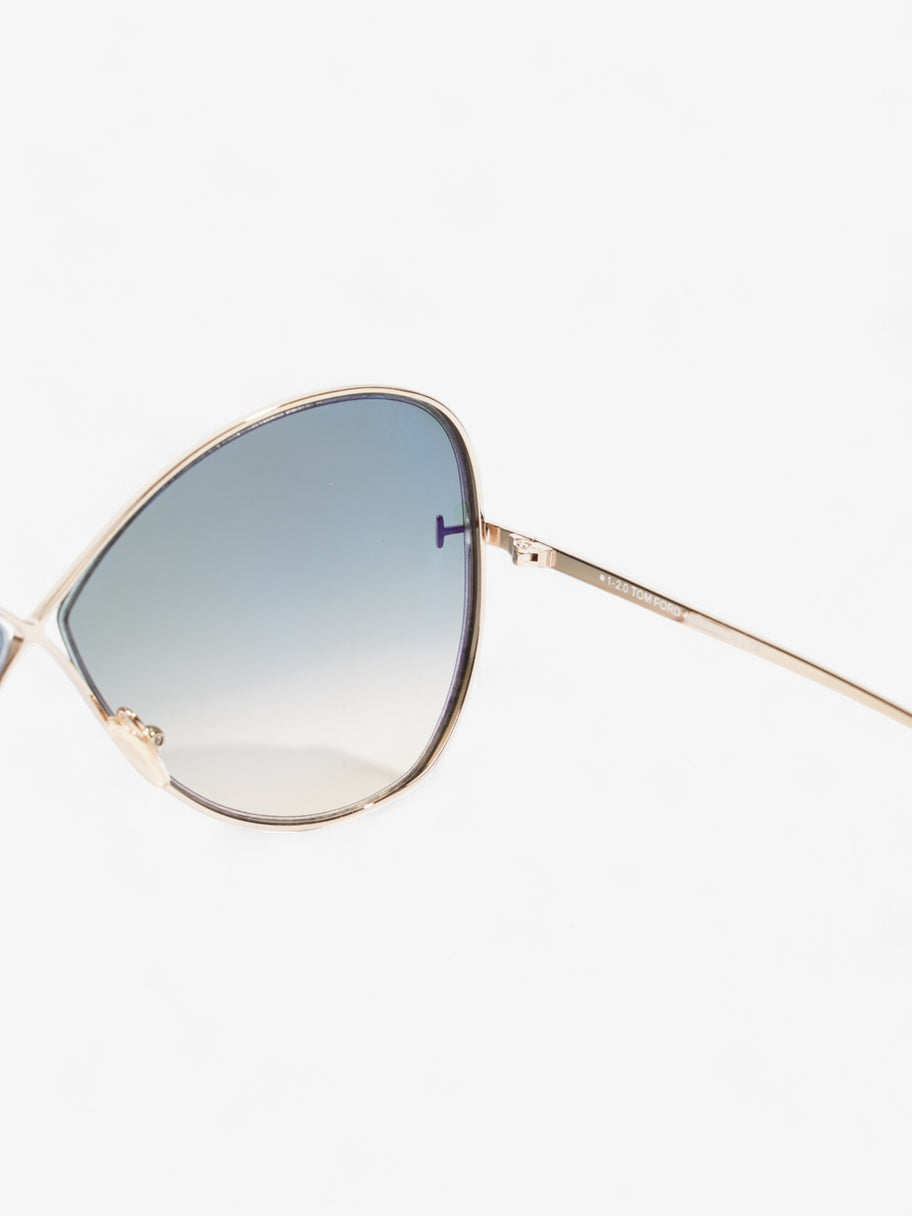 Tom Ford Nickie Sunglasses Light Gold Acetate 135mm Image 6