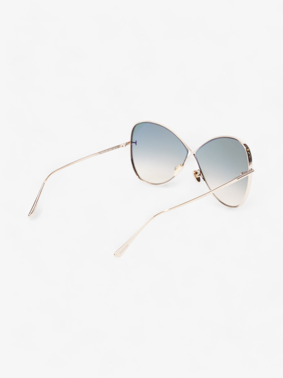 Tom Ford Nickie Sunglasses Light Gold Acetate 135mm Image 7