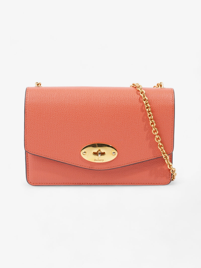  Mulberry Darley Coral Grained Leather Small