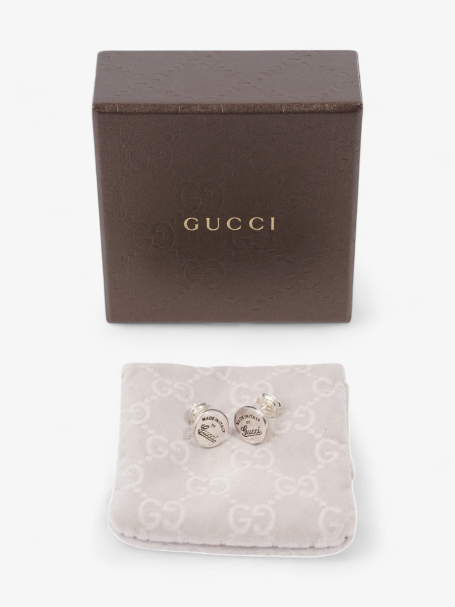 Gucci Logo Earrings Silver Silver Sterling Image 5