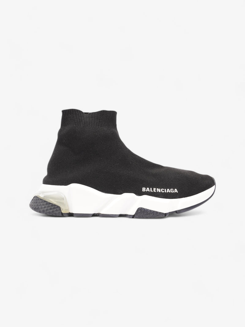  Balenciaga Speed Clear Sole Black / White Cotton EU 39 UK 6