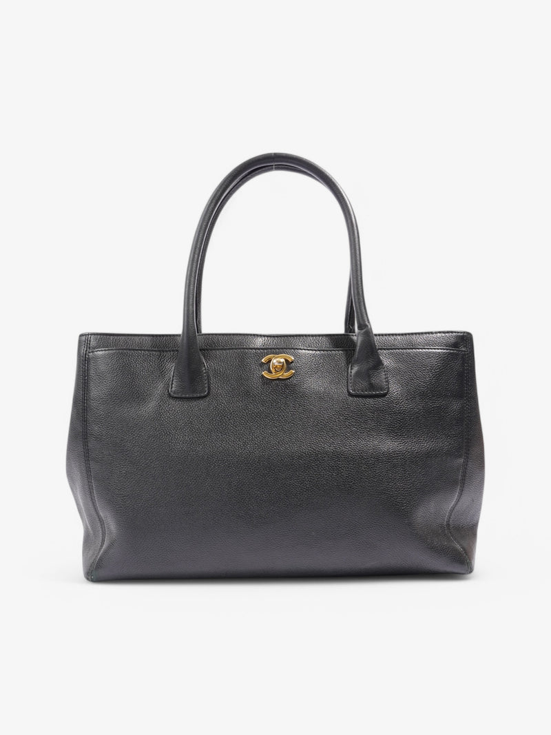  Chanel Cerf Executive Tote Black Leather