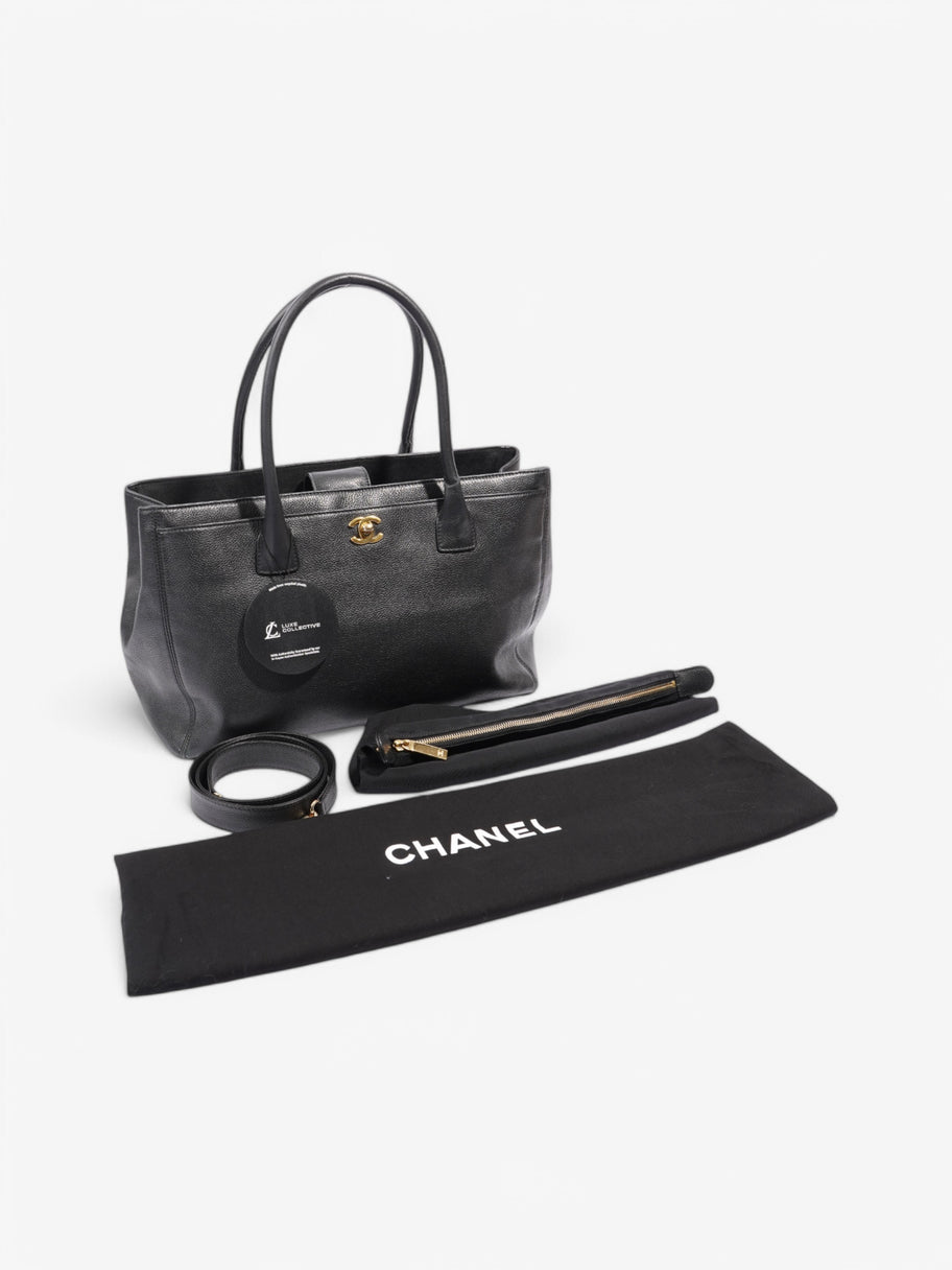 Chanel Cerf Executive Tote Black Leather Image 11