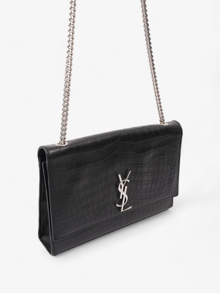 Saint Laurent Kate Black Embossed Leather Image 7