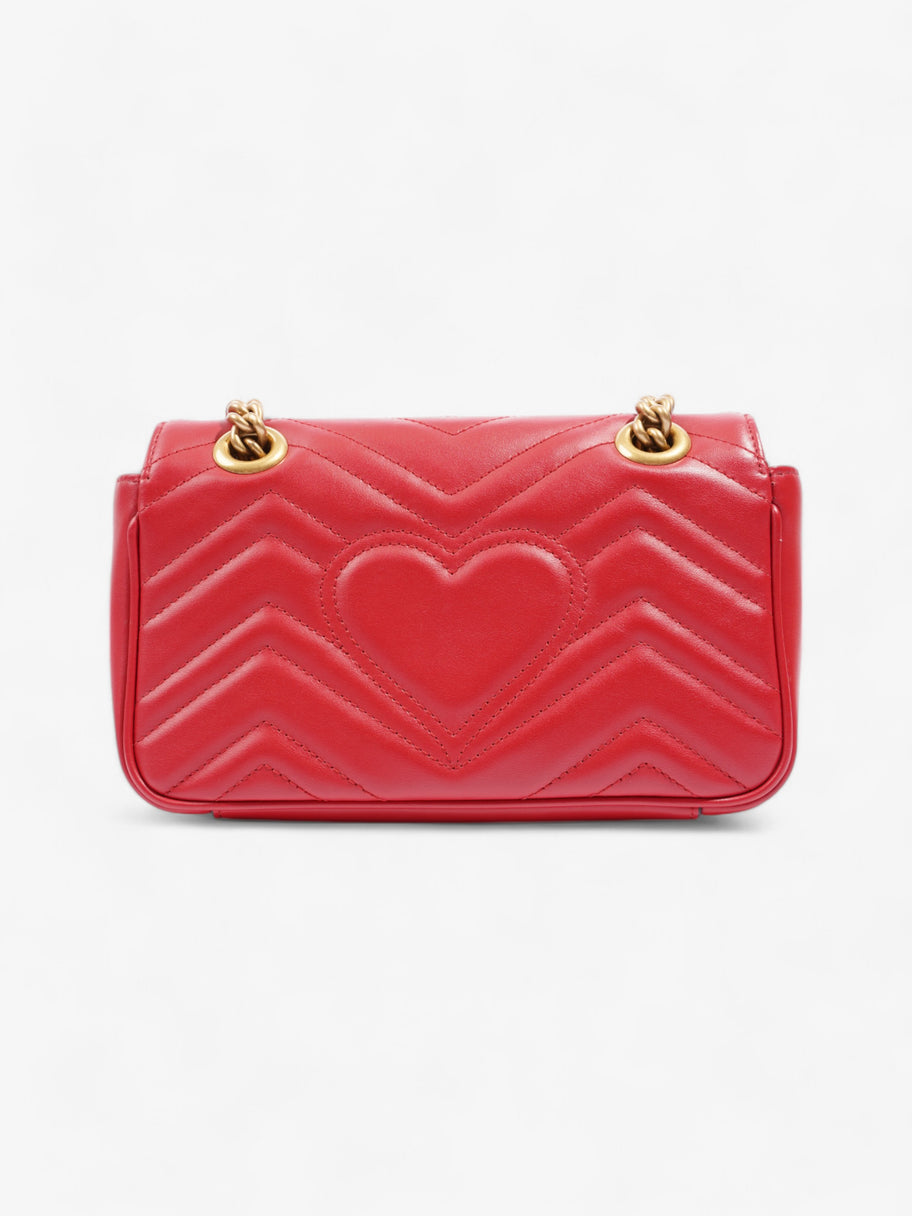 Gucci GG Marmont Red Matelasse Leather Mini Image 4