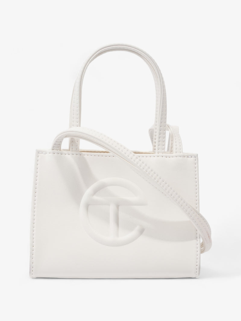  Telfar Shopping Bag White Polyurethane Small