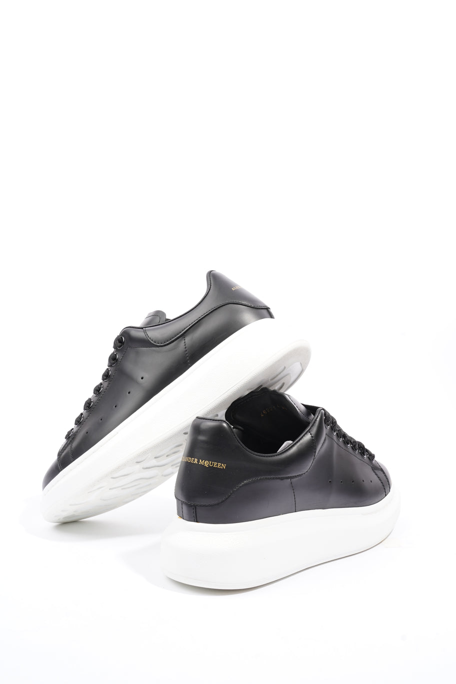 Alexander McQueen Oversized Sneakers Black Leather EU 38 UK 5 Image 9