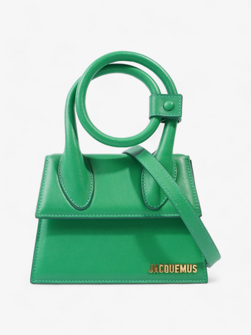  Jacquemus Le Chiquito Noeud Green Leather