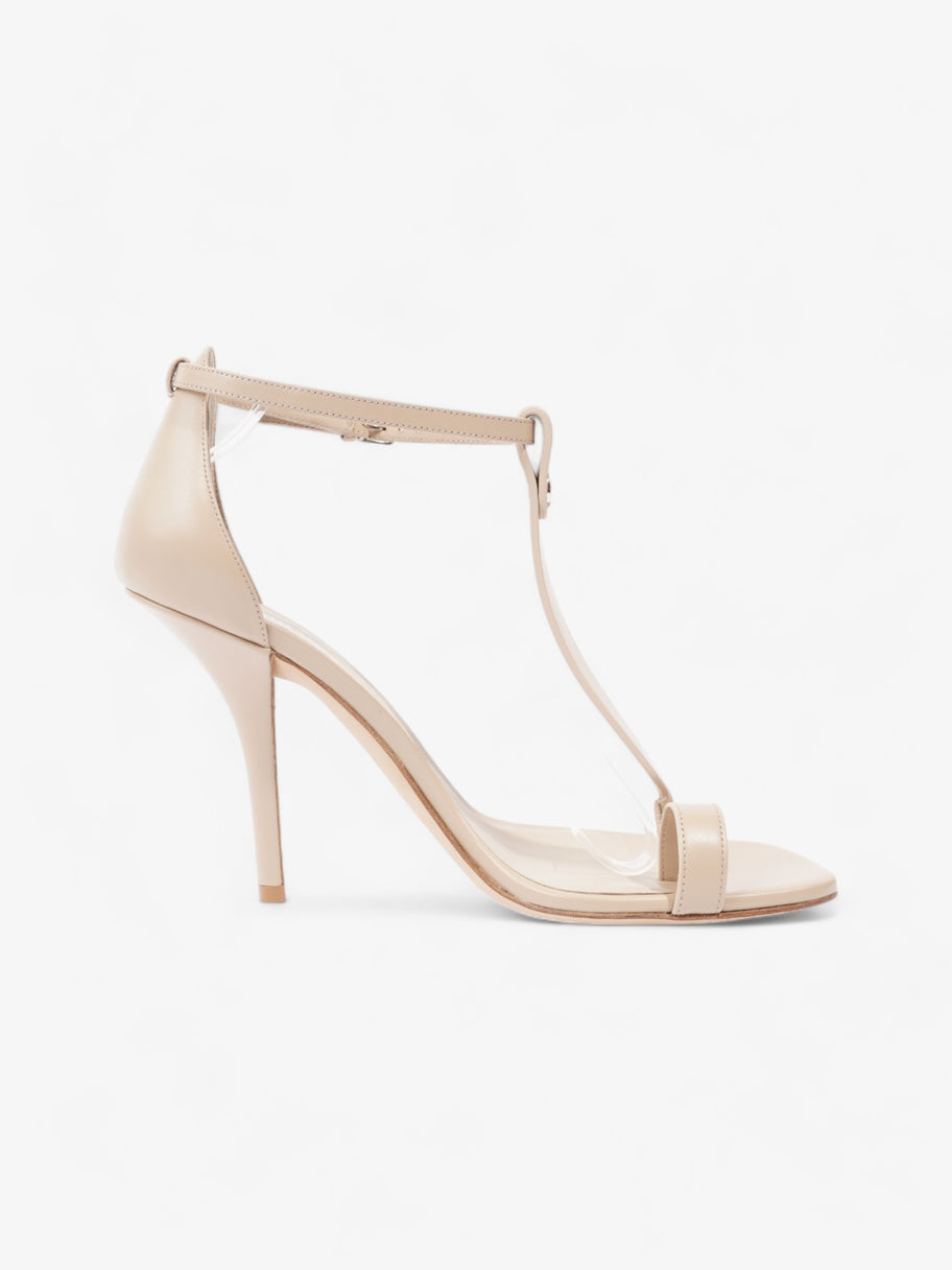 Burberry T-Strap Sandals 100mm Beige Leather EU 40 UK 7 Image 4