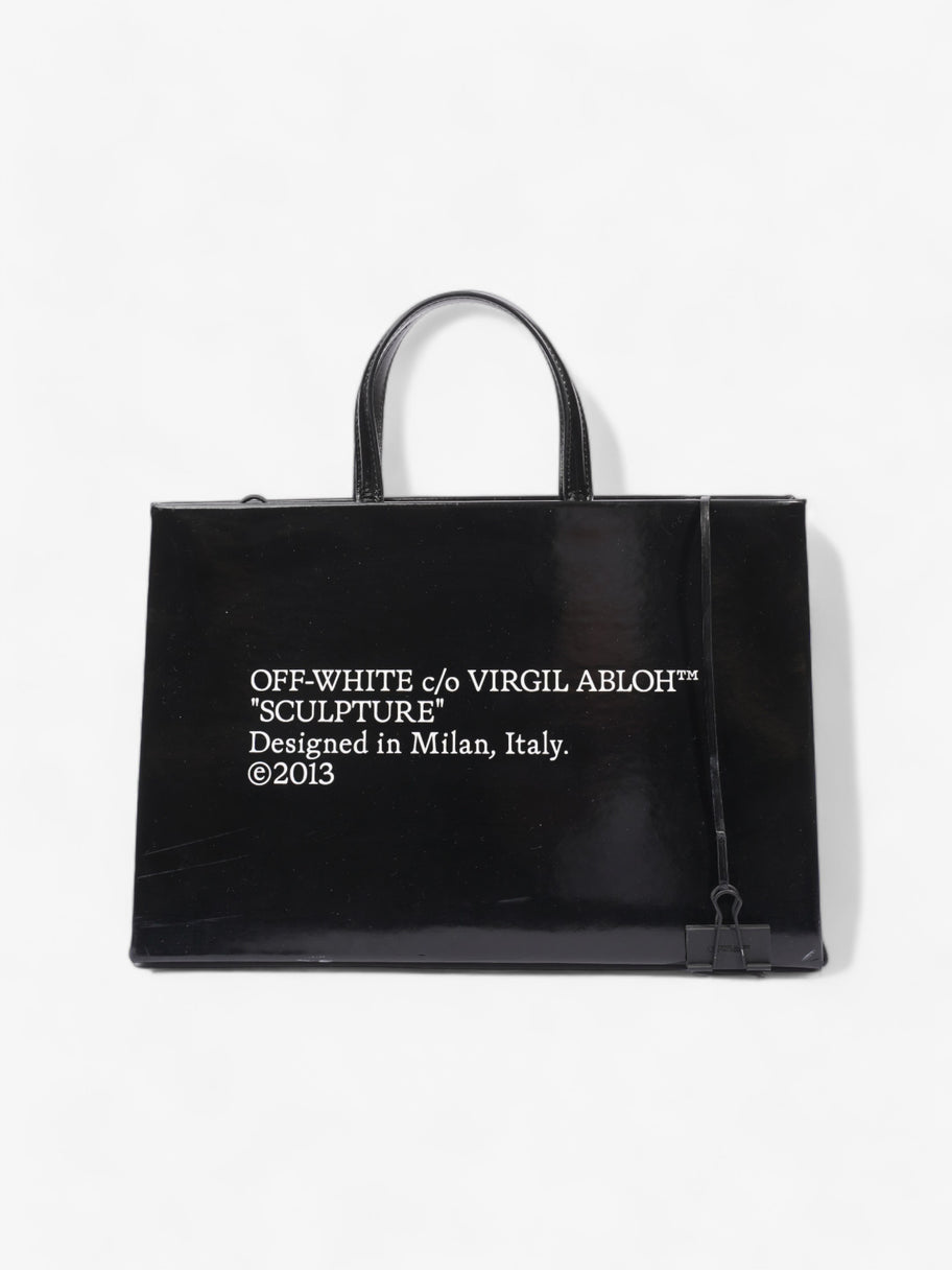 Off White Box Bag Black Patent Leather Medium Image 1