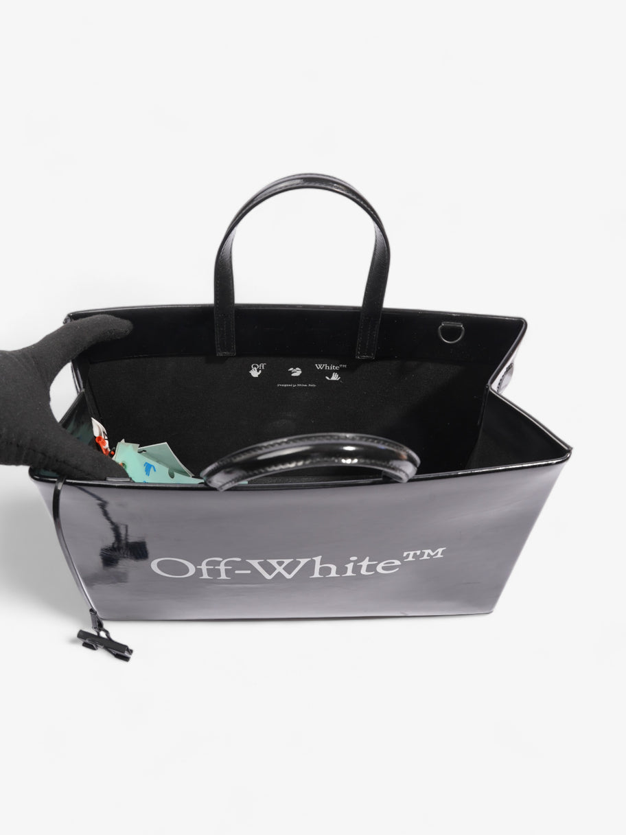 Off White Box Bag Black Patent Leather Medium Image 8